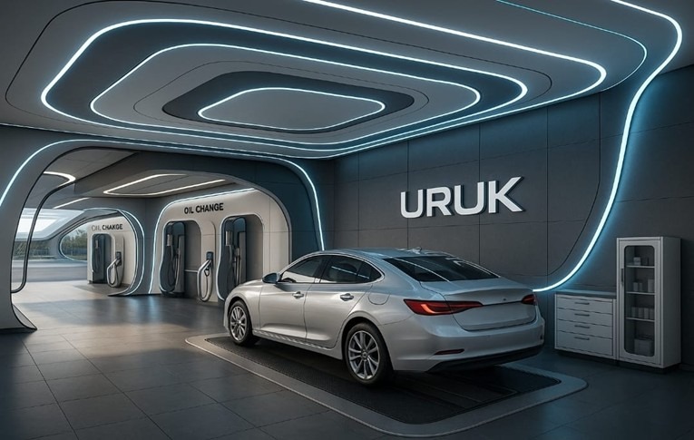 محطة الشحن الكهربائية (مكان تبديل دهن السيارة)